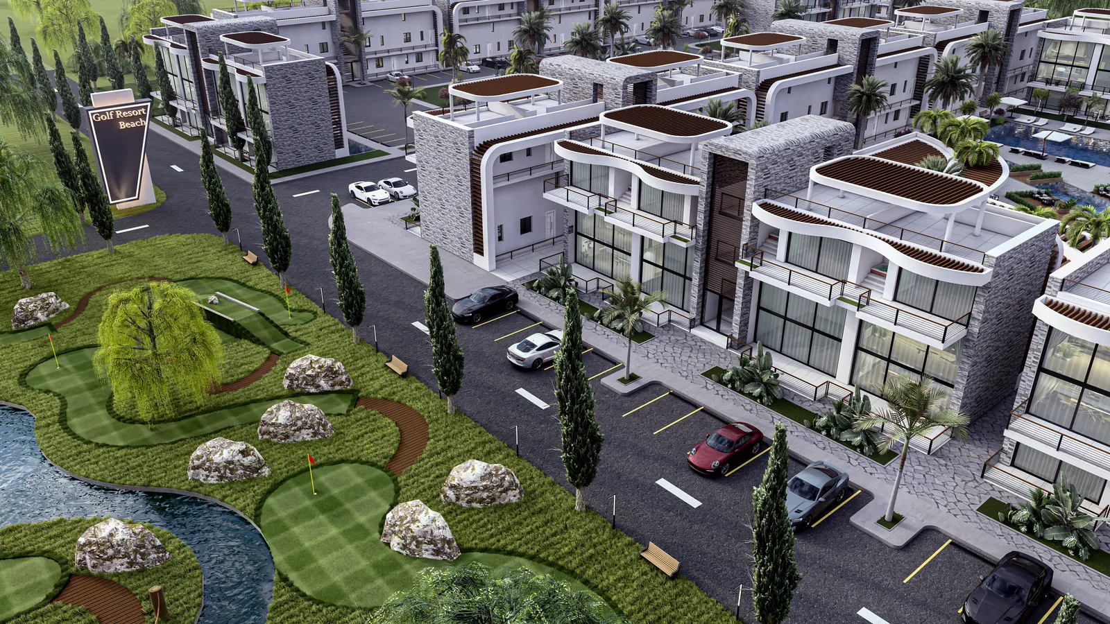 Kayım Group: Golf Resort Phase 1 & 2, Visualisierung des Bauträgers